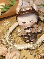 10cm Night Breeze Sound Blowing Bubble Klin Cotton Doll Clothes 10cm Doll Detective Cape British Fox