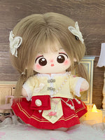 New - Mellow - Stick-in Cotton Doll Girl Doll 20cm Clothing Set Doll Official Genuine