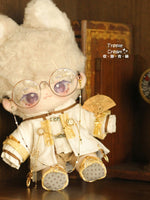 Yulan Gentleman Cotton Doll Clothes Blowing Bubble Klin 20cm Attribute-Free Western Republic Handsome Glasses Elegant.