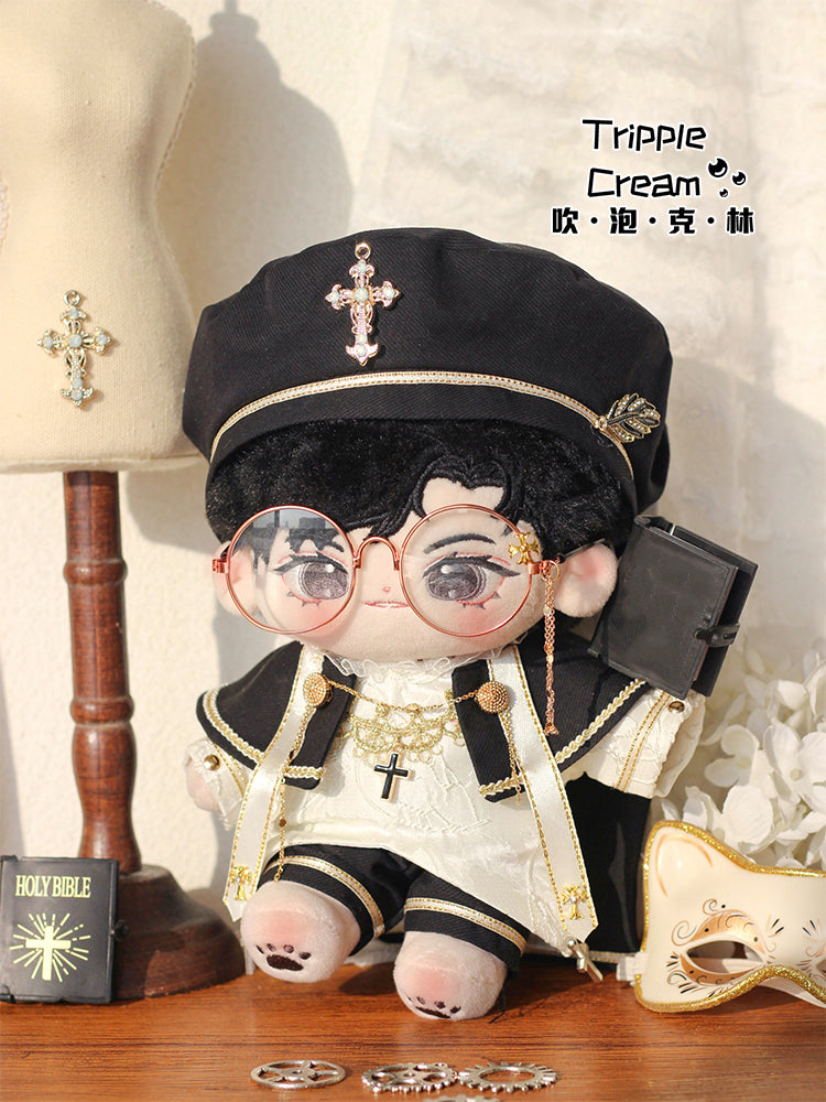 Cross Singing (Choir Series) Doll Clothes Blowing Bubble Klin Cotton Doll 20cm Cute Doll Hat.