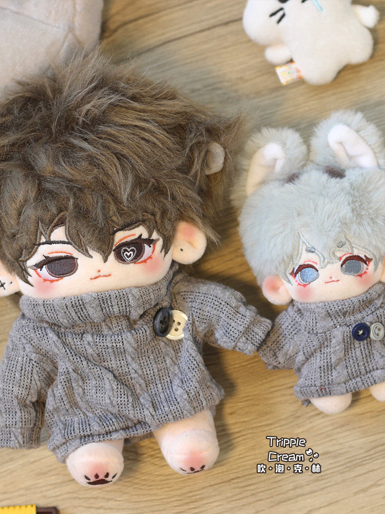 Cotton doll clothes 10cm-20cm clothes blowing bubble Klin sweater series male female doll starfish body normal body.