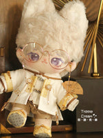 Yulan Gentleman Cotton Doll Clothes Blowing Bubble Klin 20cm Attribute-Free Western Republic Handsome Glasses Elegant.