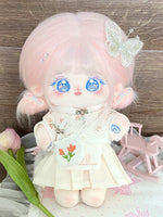 New - Heartful - Stick-in Cotton Doll Girl Doll 20cm Genuine Clothing Set Gift Doll