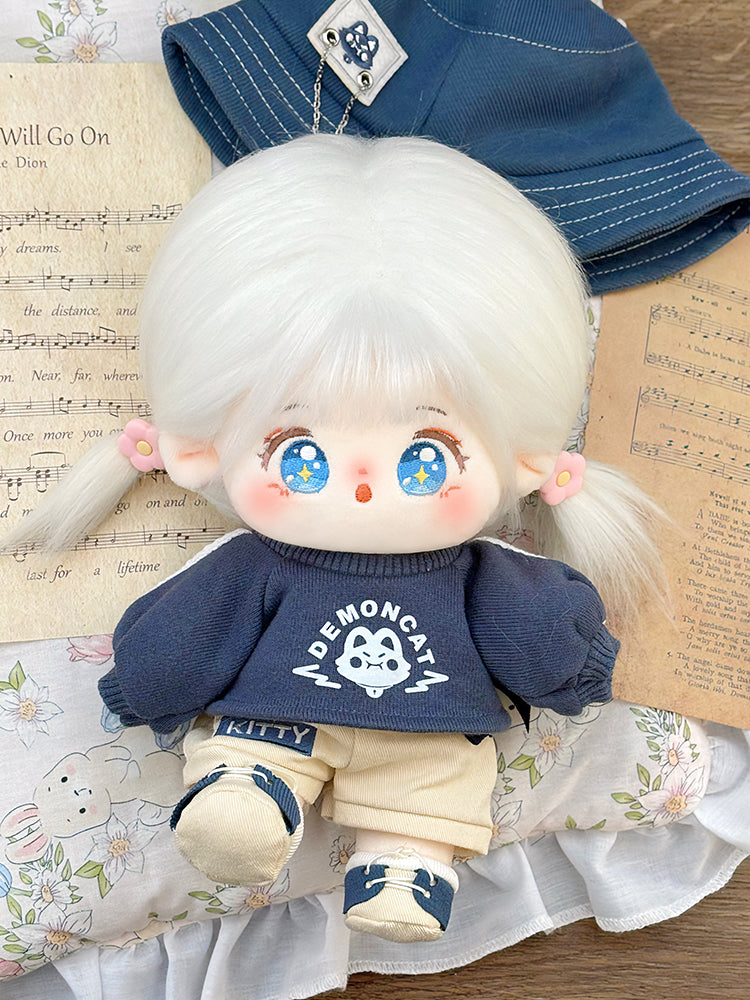 Demon Meow Baby Clothes: Stick-in Cotton Doll Clothes 20cm Boys' and Girls' Doll Clothes Suit Stock Available