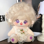 [Butterfly Sakura] Paste Paste Cotton Doll for Female Dolls 20cm Genuine Doll Figure Naked Doll Skeleton Gift for Girls.