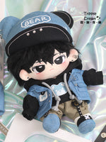 Denim cool doll clothes blowing bubble Klin cotton doll clothes doll clothing cool handsome vest rivet trend 20cm swagger brother.