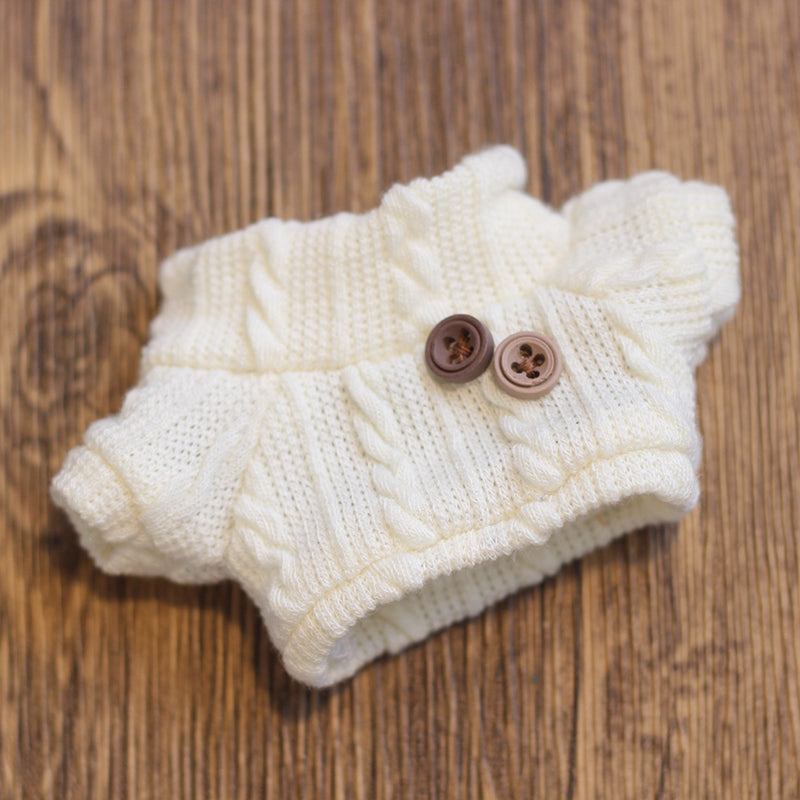 10cm Cotton Doll Sweater Series Blowing Bubble Klin Original Cotton Doll Clothes Autumn Collection.