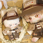 10cm Night Breeze Sound Blowing Bubble Klin Cotton Doll Clothes 10cm Doll Detective Cape British Fox