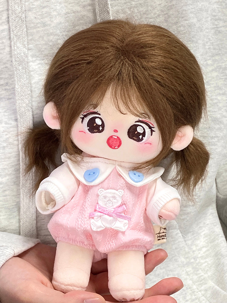 Cotton Doll Clothes for Female Dolls 20cm Doll Replacement Cute Clothes Crawler Suit Lucky Little Bear