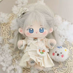 [Yin Su] Cotton doll 20cm girl genuine clothes set plush doll cute gift in stock.