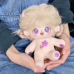 [Butterfly Sakura] Paste Paste Cotton Doll for Female Dolls 20cm Genuine Doll Figure Naked Doll Skeleton Gift for Girls.