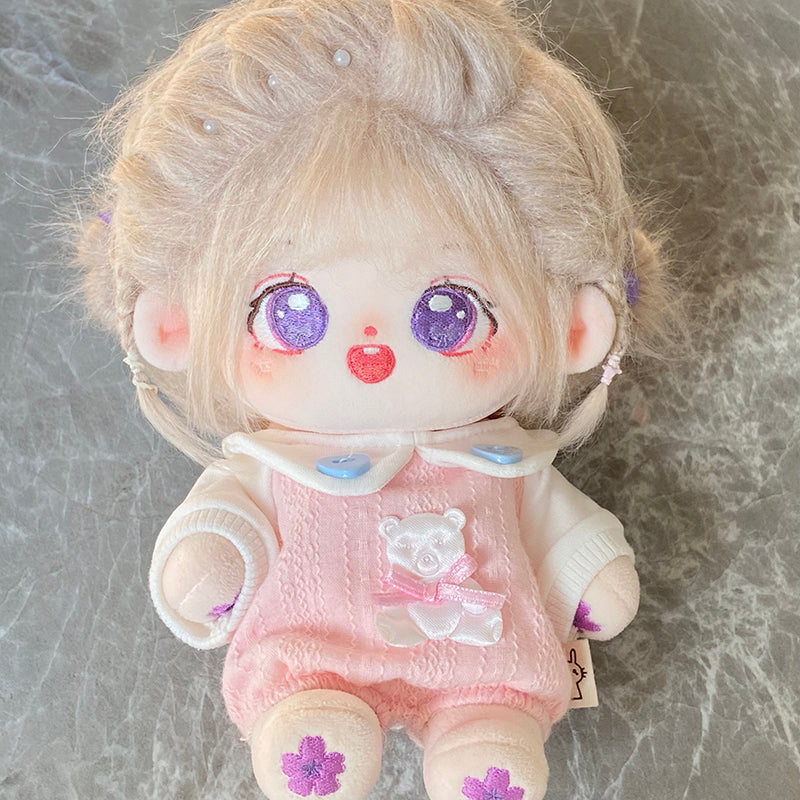 [Butterfly Sakura] Paste Paste Cotton Doll for Female Dolls 20cm Genuine Doll Figure Naked Doll Skeleton Gift for Girls.