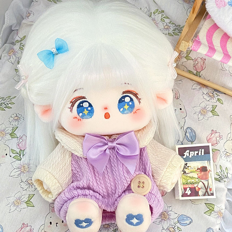 Star Pavilion - Stick-in Cotton Doll Girl Doll 20cm Genuine Naked Doll Clothing Set Doll Official Genuine Gift for Girls