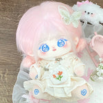 New - Heartful - Stick-in Cotton Doll Girl Doll 20cm Genuine Clothing Set Gift Doll