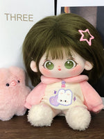 [Majiao] Paste Paste Cotton Doll for Female Dolls 20cm Official Genuine with Skeleton Plush Doll Naked Doll.