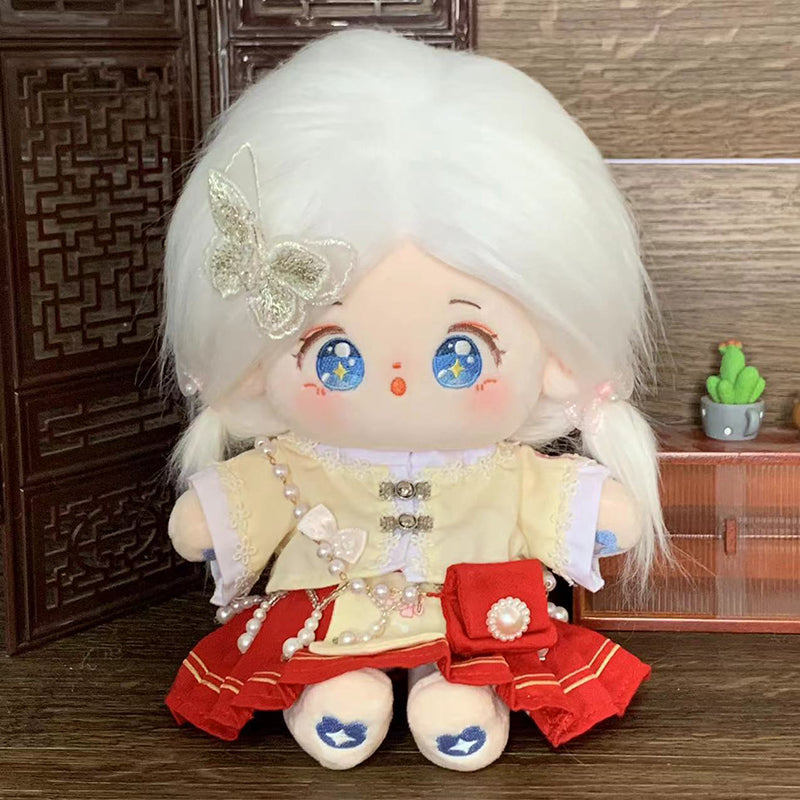 [Flowers in Full Bloom, Full Moon] Tietie Li Cotton Doll Clothes 20cm Girls' Clothes Autumn and Winter Ancient Chinese Style Horse Face Skirt.
