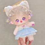 [Butterfly Sakura] Paste Paste Cotton Doll for Female Dolls 20cm Genuine Doll Figure Naked Doll Skeleton Gift for Girls.