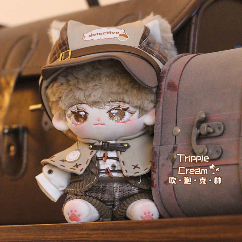 Breezy Mansion Series Night Breeze Sound Blowing Bubble Klin Cotton Doll Clothes 20cm Doll Detective Cape.