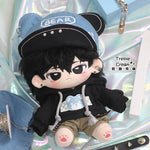 Denim cool doll clothes blowing bubble Klin cotton doll clothes doll clothing cool handsome vest rivet trend 20cm swagger brother.