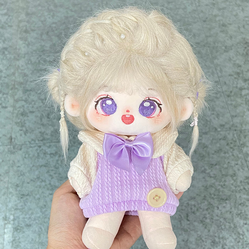 [Grape Milk Cap] Paste Paste 20cm Cotton Doll Clothes Male and Female Doll Clothing Doll Original Sweater In-stock