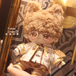 Yulan Gentleman Cotton Doll Clothes Blowing Bubble Klin 20cm Attribute-Free Western Republic Handsome Glasses Elegant.