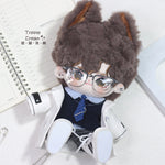 Cotton doll clothes, 20cm in size, original design by Blowing Bubbles Clan, pure white scientific uniform with elegant glasses, suitable for student professionals