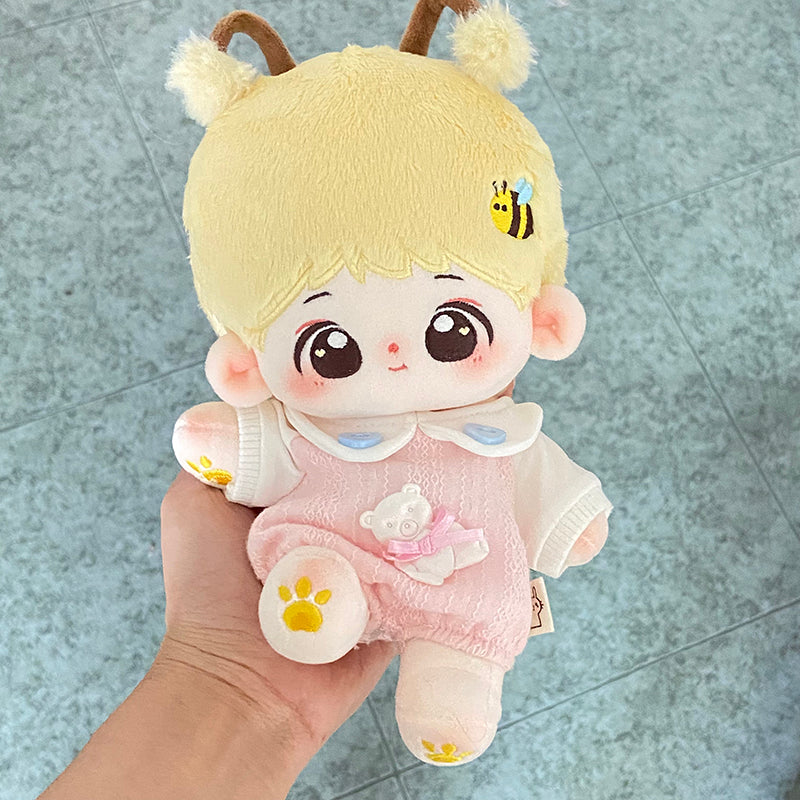 Cotton Doll Clothes for Female Dolls 20cm Doll Replacement Cute Clothes Crawler Suit Lucky Little Bear