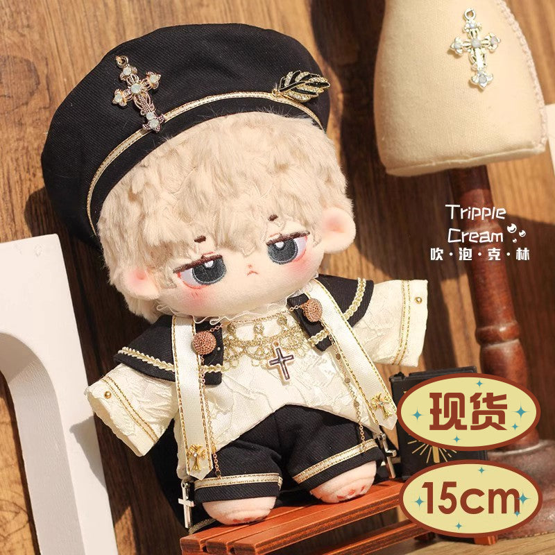 Cross Singing (Choir Series) Doll Clothes Blowing Bubble Klin Cotton Doll 20cm Cute Doll Hat.