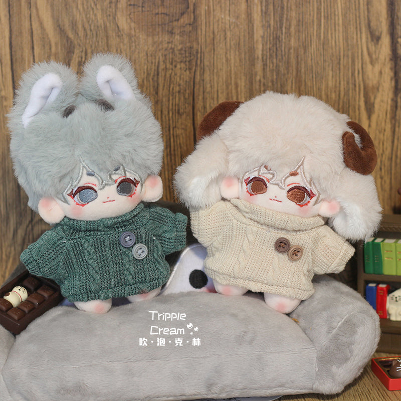 10cm Cotton Doll Sweater Series Blowing Bubble Klin Original Cotton Doll Clothes Autumn Collection.