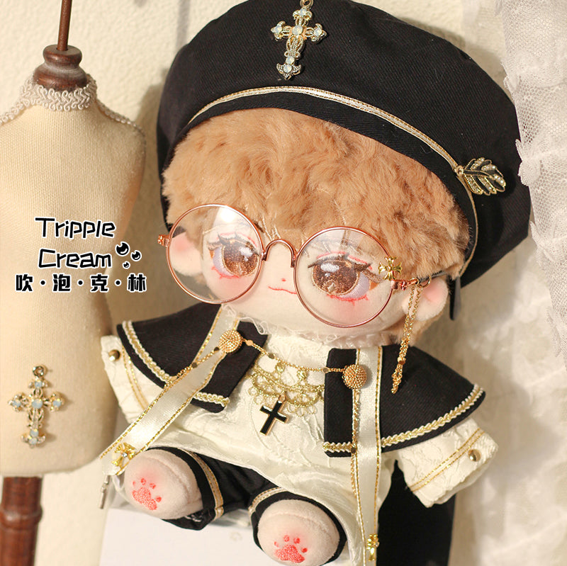 Cross Singing (Choir Series) Doll Clothes Blowing Bubble Klin Cotton Doll 20cm Cute Doll Hat.