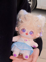Doll clothes for 20cm female dolls, cotton doll dresses for replacement, gifts, in-stock, fairy skirt.