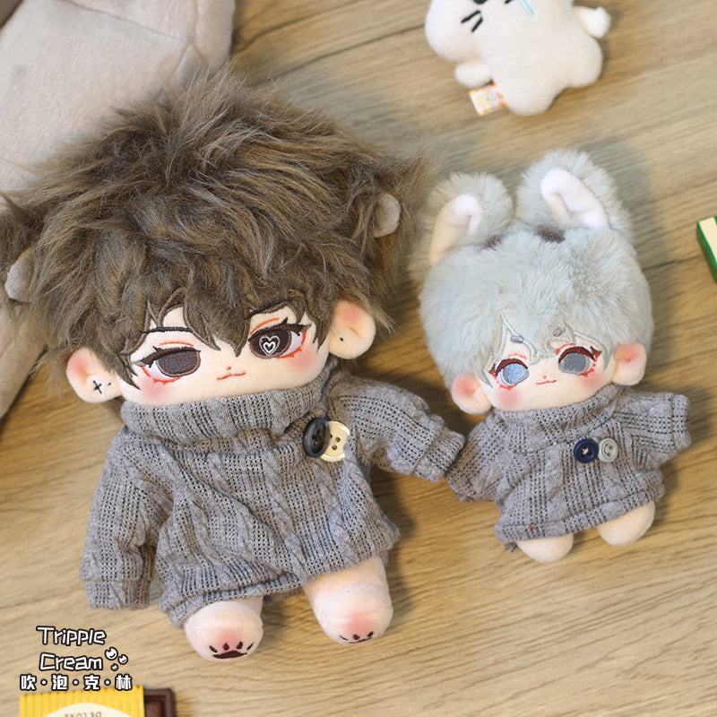 Cotton doll clothes 10cm-20cm clothes blowing bubble Klin sweater series male female doll starfish body normal body.