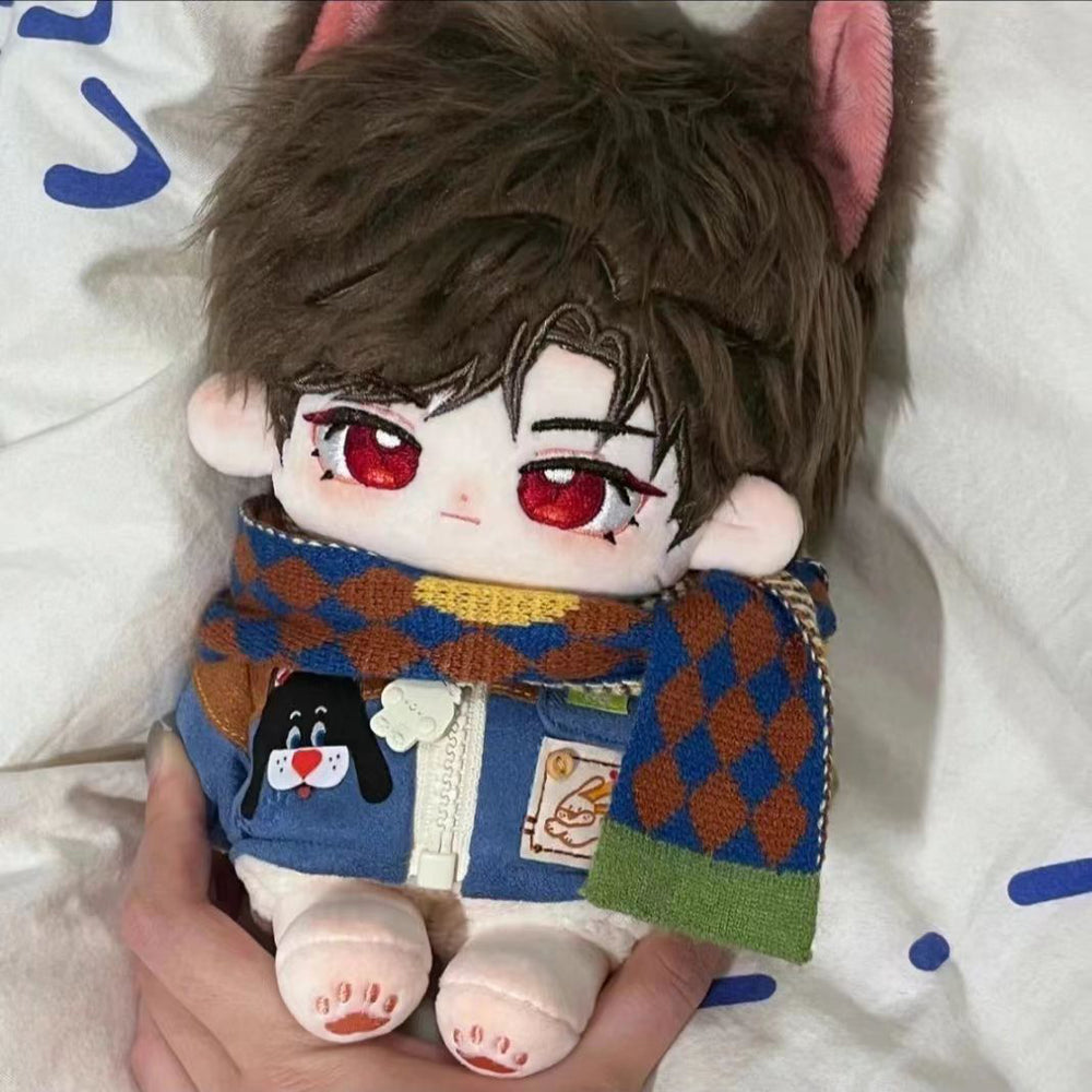 [Yin Su] Cotton doll 20cm girl genuine clothes set plush doll cute gift in stock.