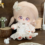 [Taro Tart] Paste Paste Cotton Doll for Female Dolls 20cm Genuine Skeleton Plush Doll Naked Doll Gift for Girls.
