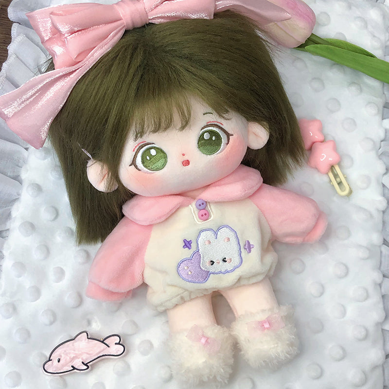 [Majiao] Paste Paste Cotton Doll for Female Dolls 20cm Official Genuine with Skeleton Plush Doll Naked Doll.