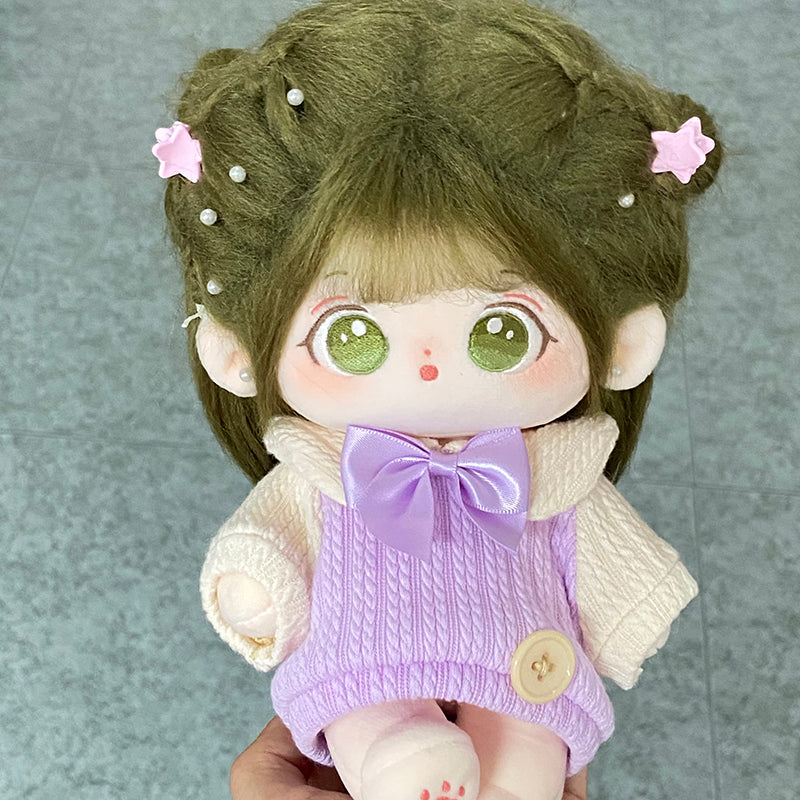 [Grape Milk Cap] Paste Paste 20cm Cotton Doll Clothes Male and Female Doll Clothing Doll Original Sweater In-stock