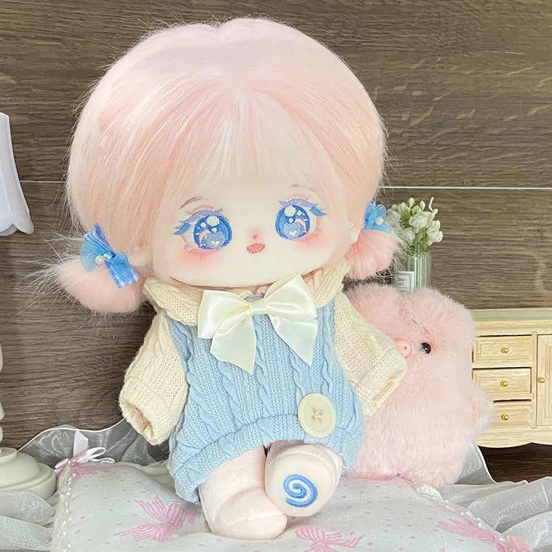 New - Heartful - Stick-in Cotton Doll Girl Doll 20cm Genuine Clothing Set Gift Doll