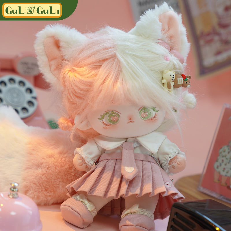 [Yin Su] Cotton doll 20cm girl genuine clothes set plush doll cute gift in stock.