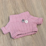 Cotton doll clothes 10cm & 20cm Labubu clothing original blowing bubble Klin sweater series new color simple.