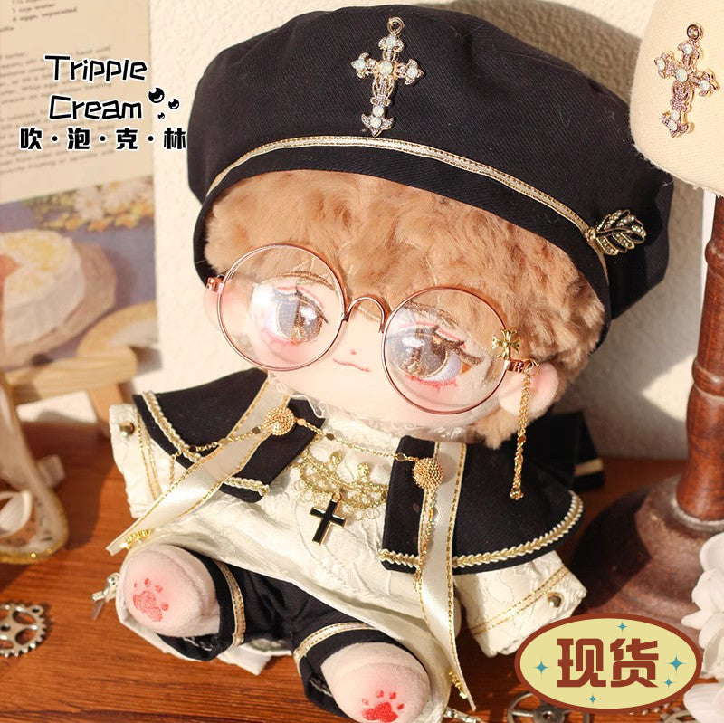 Coronation Ceremony Cotton Doll Clothes Blowing Bubble Klin 20cm Attribute-Free Court King Cape Noble Gorgeous Crown.