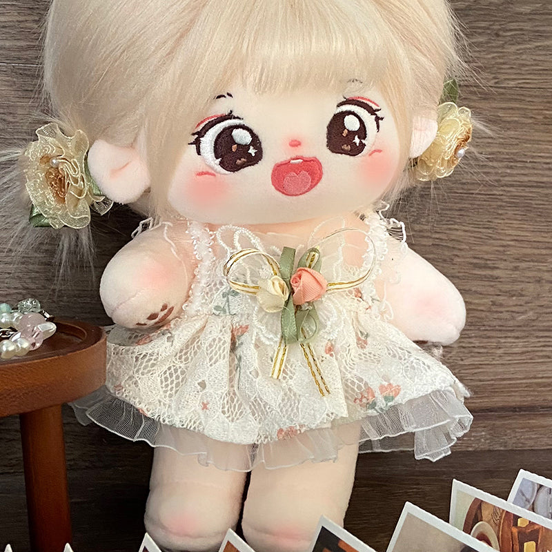 Uni Plush Doll Clothes-20cm cotton doll clothes for girls -Monet Garden Doll Clothes