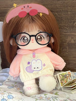 Uni Plush Doll Clothes-20cm cotton doll clothes for girls -Fluffy Rabbit and Lucky Little Bear Doll Clothes