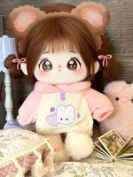 Uni Plush Doll Clothes-20cm cotton doll clothes for girls -Fluffy Rabbit and Lucky Little Bear Doll Clothes