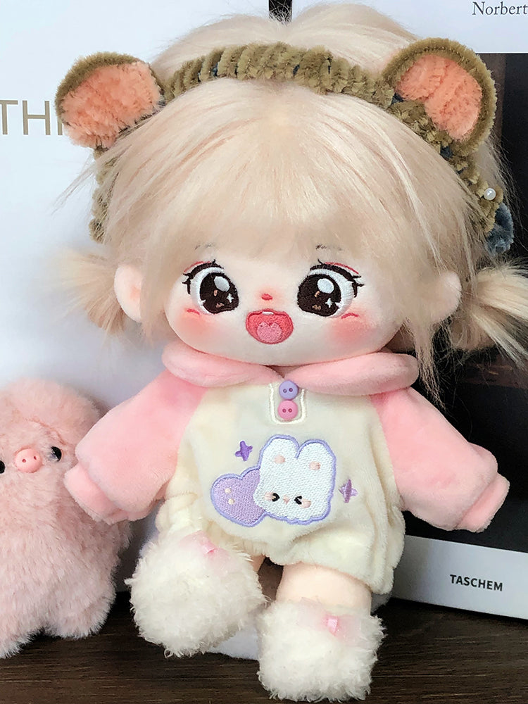 Uni Plush Doll Clothes-20cm cotton doll clothes for girls -Fluffy Rabbit and Lucky Little Bear Doll Clothes