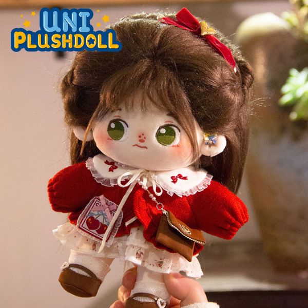 Uni Plush Doll Cherry 20cm - Plush Cotton Doll Clothes