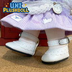 Uni Plush Doll Lace Leather Shoes 20cm Plush Cotton Doll Clothes