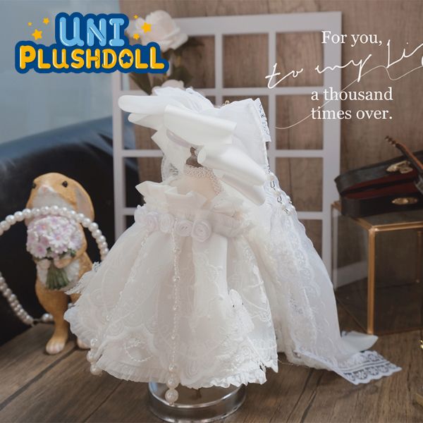 Uni Plush Doll Wedding Dress 20cm Plush Cotton Doll Clothes