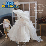 Uni Plush Doll Wedding Dress 20cm Plush Cotton Doll Clothes