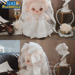 Uni Plush Doll Wedding Dress 20cm Plush Cotton Doll Clothes